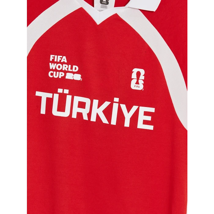 XSIDE ACTIVE Kırmızı Türkiye FIFA 2026 Dünya Kupası Baskılı Erkek Spor Tişört