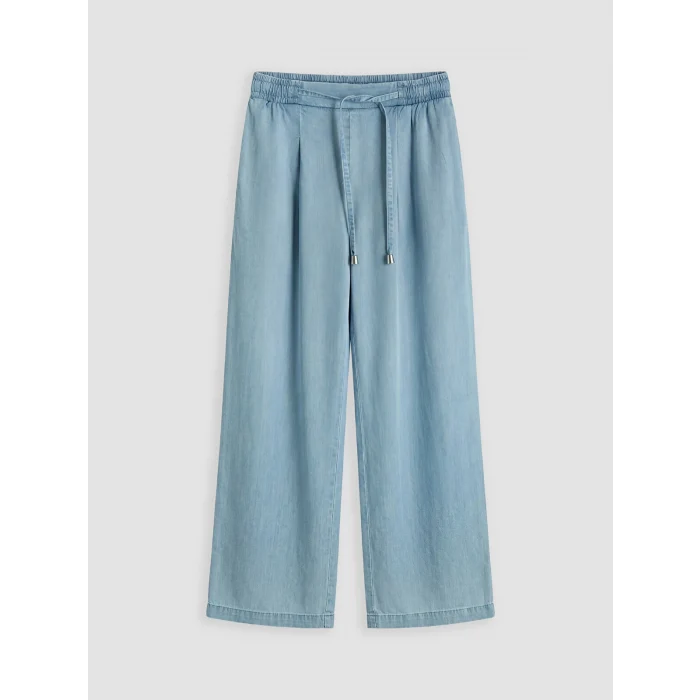 LCW Jeans İndigo Yüksek Bel Wideleg Fit Kadın Jean Pantolon