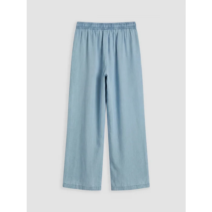 LCW Jeans İndigo Yüksek Bel Wideleg Fit Kadın Jean Pantolon