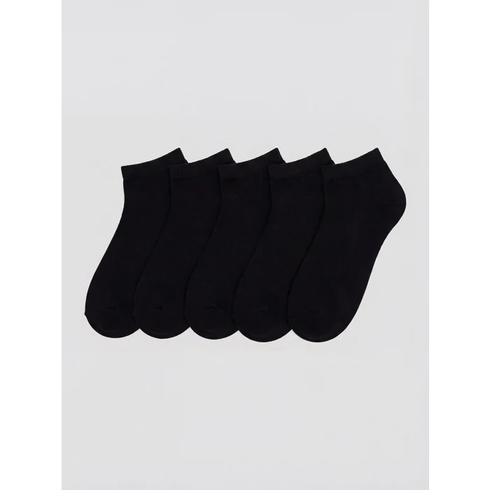 LCW ACCESSORIES Siyah Erkek Patik Çorap 5li