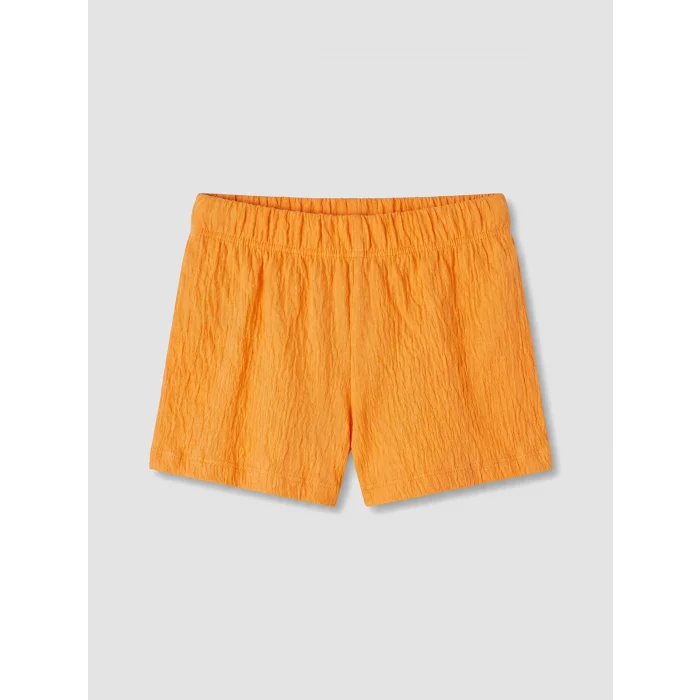 LCW Kids Turuncu Nakışlı Kız Çocuk Bluz ve Şort Takım