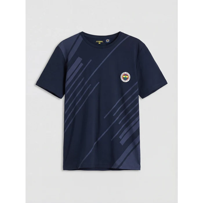 LC WAIKIKI Lacivert Fenerbahçe Baskılı Erkek Şortlu Pijama Takımı