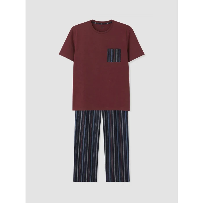 LC WAIKIKI Lacivert Regular Fit Erkek Pijama Takım