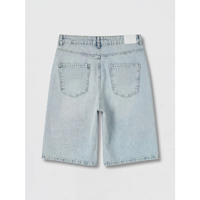 XSIDE Mavi Bermuda Fit Kadın Jean Şortolon