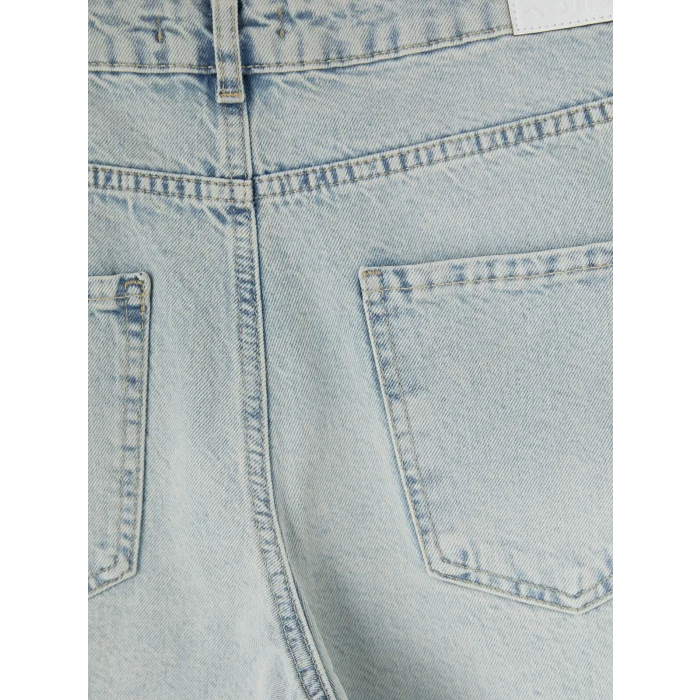 XSIDE Mavi Bermuda Fit Kadın Jean Şortolon