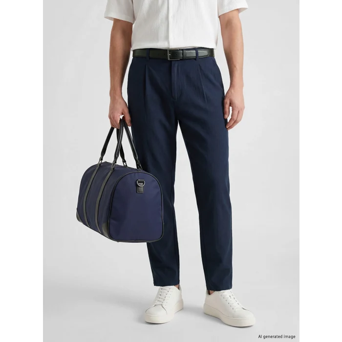 LCW Vision Lacivert Regular Fit Keten Karışımlı Erkek Pantolon