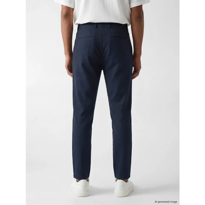 LCW Vision Lacivert Regular Fit Keten Karışımlı Erkek Pantolon