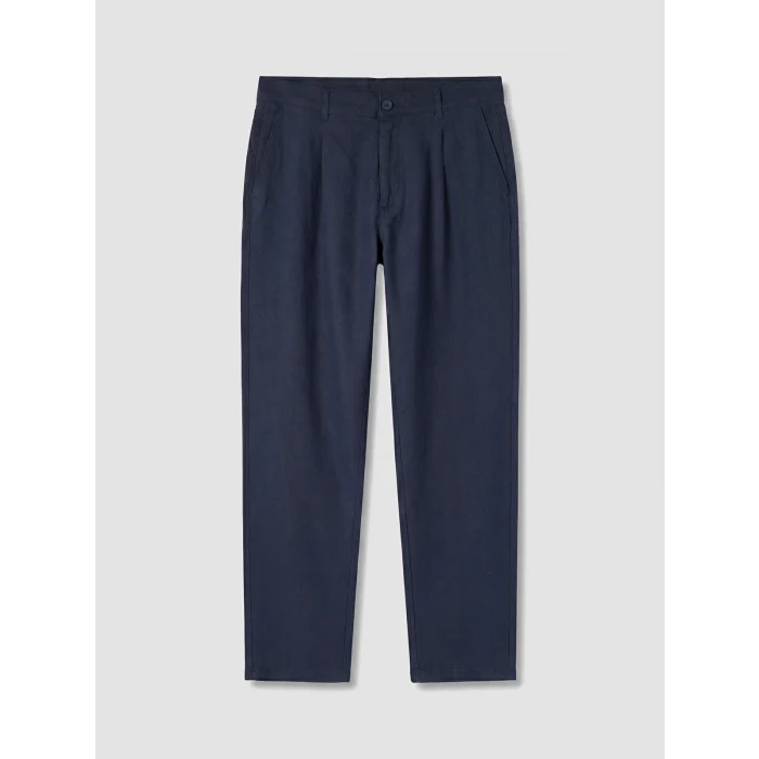 LCW Vision Lacivert Regular Fit Keten Karışımlı Erkek Pantolon