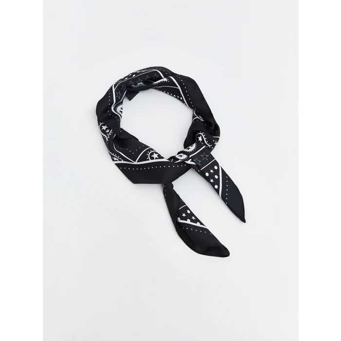 LCW ACCESSORIES Siyah Desenli Kadın Bandana
