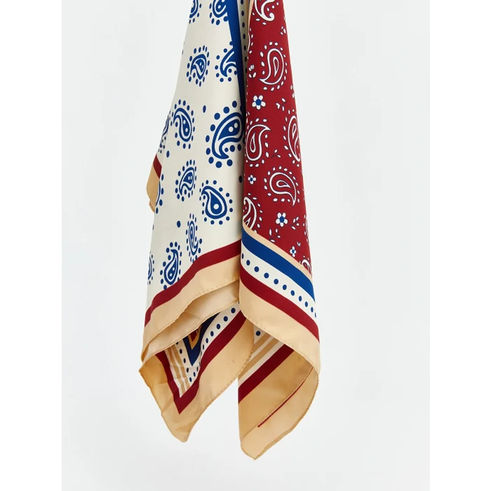 LCW ACCESSORIES Ekru Desenli Kadın Bandana