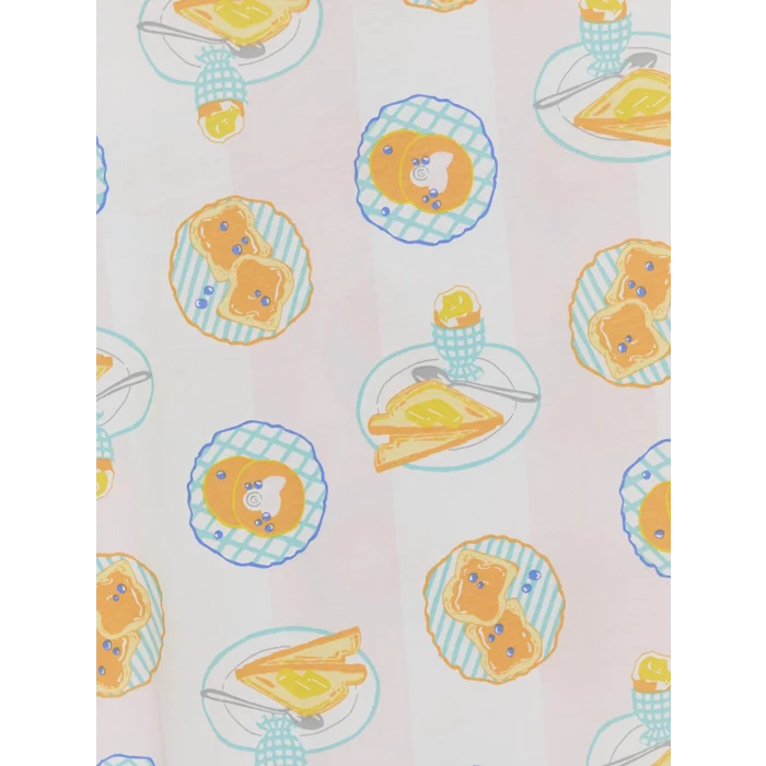 LCW DREAM Ekru Baskılı Kadın Şortlu Pijama Takımı