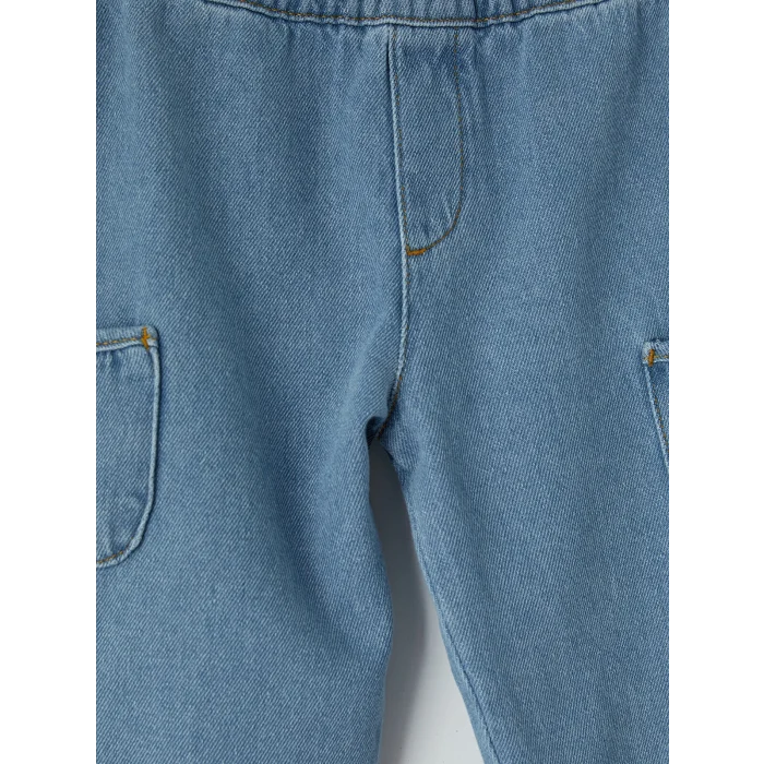 LCW baby İndigo Regular Fit Erkek Bebek Kargo Pantolon