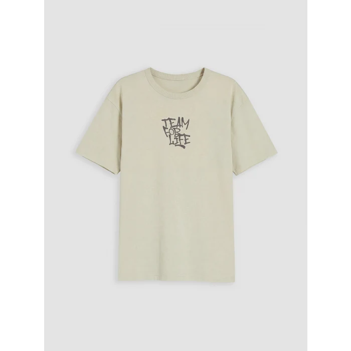 LCW Kids Gri Slogan Baskılı Erkek Çocuk Takım