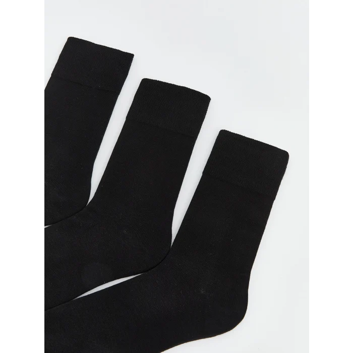LCW ACCESSORIES Siyah Erkek Soket Çorap 3lü