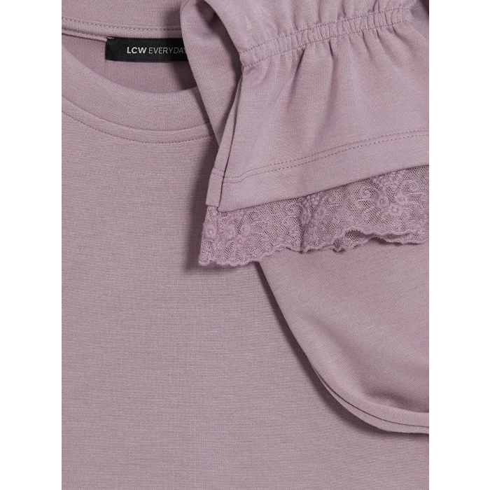 LCW EVERYDAY Lila Soft Touch Kadın Sweatshirt Tunik