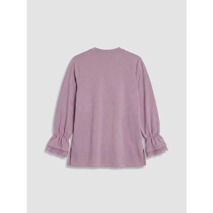 LCW EVERYDAY Lila Soft Touch Kadın Sweatshirt Tunik