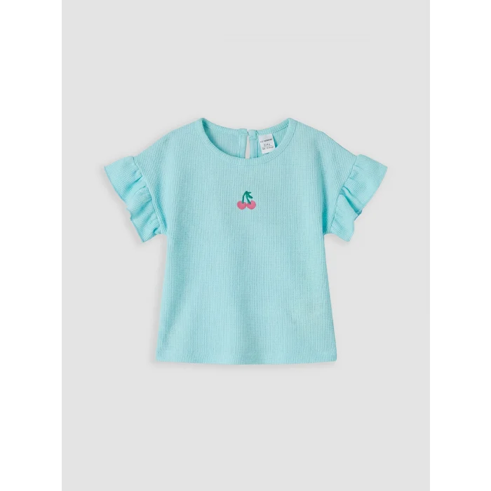 LCW Kids Yeşil Nakışlı Kız Çocuk Takım