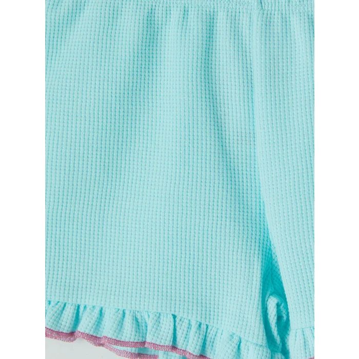 LCW Kids Yeşil Nakışlı Kız Çocuk Takım