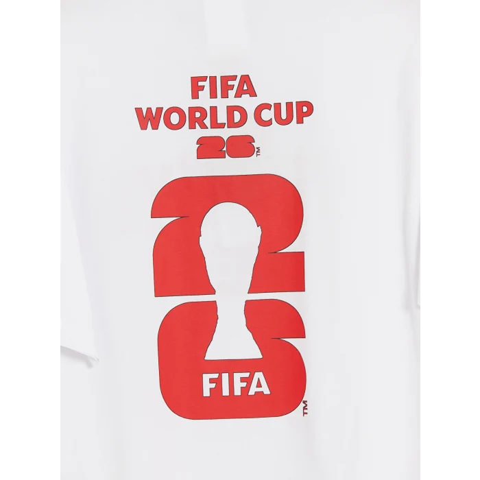 XSIDE ACTIVE Beyaz Türkiye FIFA 2026 Dünya Kupası Baskılı Erkek Spor Tişört