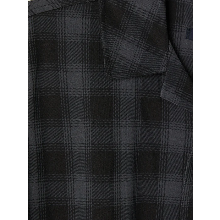 LC WAIKIKI Antrasit Regular Fit Ekose Erkek Pijama Takımı