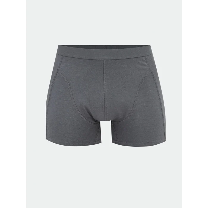 LC WAIKIKI Gri Standart Kalıp Pamuklu Esnek Erkek Boxer 3lü