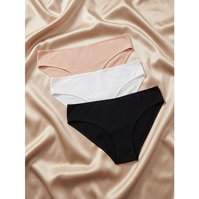 LCW DREAM Pembe Düz Bikini Külot 3lü