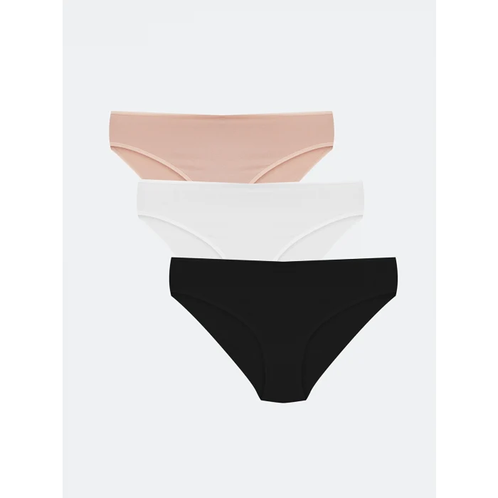 LCW DREAM Pembe Düz Bikini Külot 3lü
