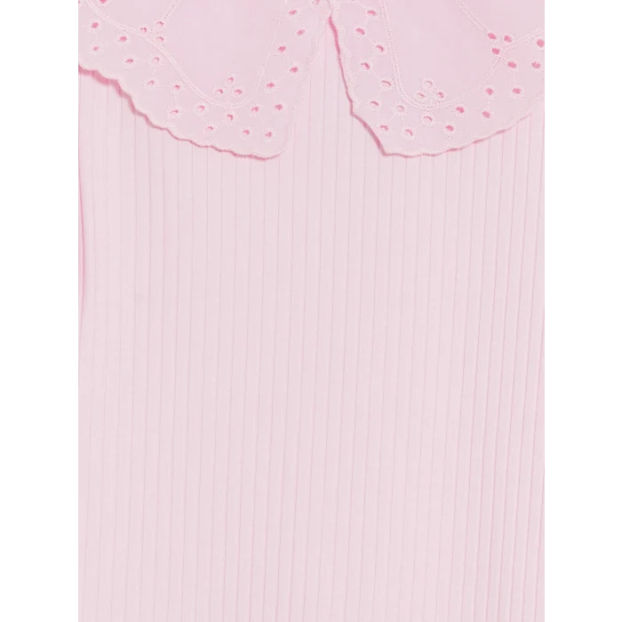 LCW Kids Pembe Bebe Yaka Kız Çocuk Tişört