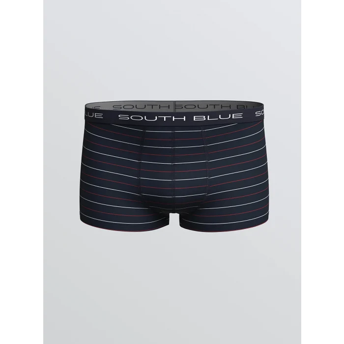 LC WAIKIKI Lacivert Standart Kalıp Pamuklu Esnek Erkek Boxer 3lü