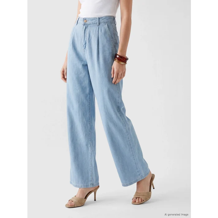 LCW Jeans İndigo Wideleg Kadın Jean Pantolon