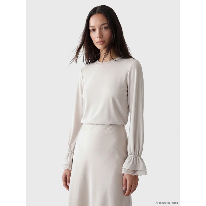 LCW EVERYDAY Gri Soft Touch Kadın Sweatshirt Tunik