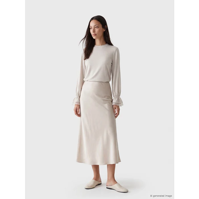 LCW EVERYDAY Gri Soft Touch Kadın Sweatshirt Tunik
