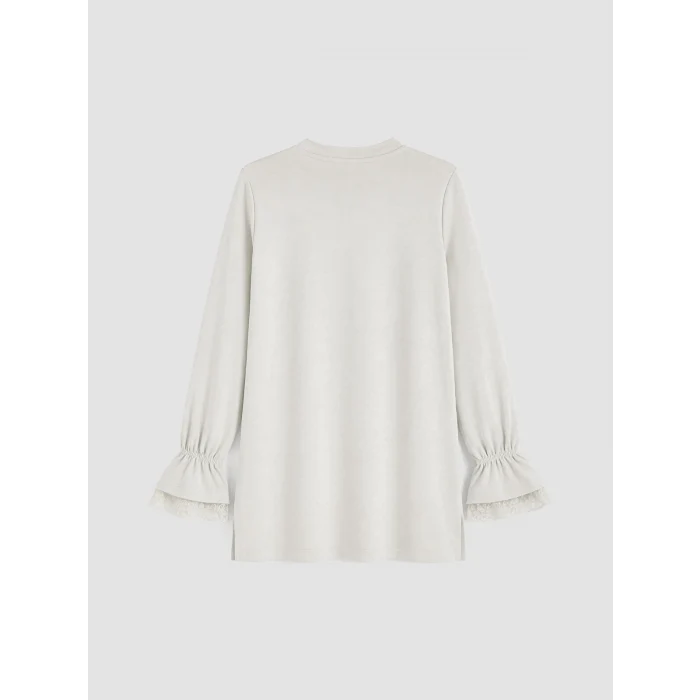 LCW EVERYDAY Gri Soft Touch Kadın Sweatshirt Tunik