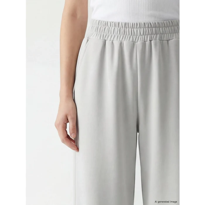 KOOR SPORT Gri Soft Touch Kadın Spor Eşofman Altı