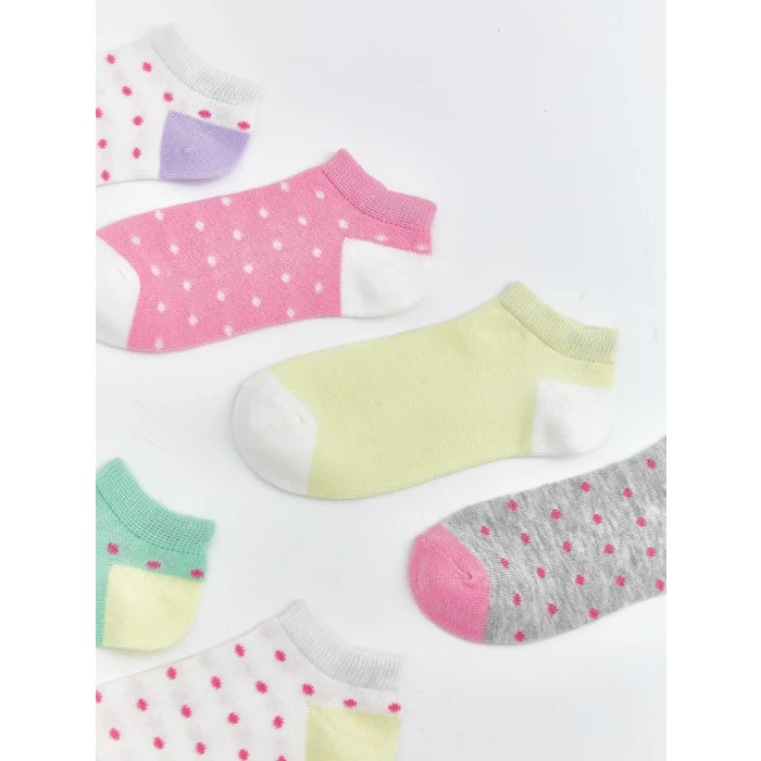 LCW Kids Ekru Kız Çocuk Patik Çorap 7li