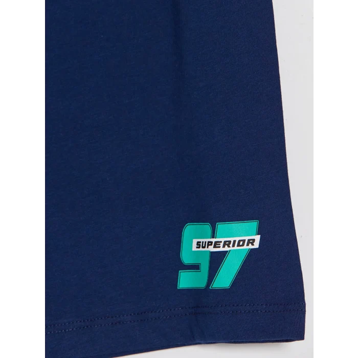 LCW Kids Gri Erkek Çocuk Şortlu Pijama Takımı
