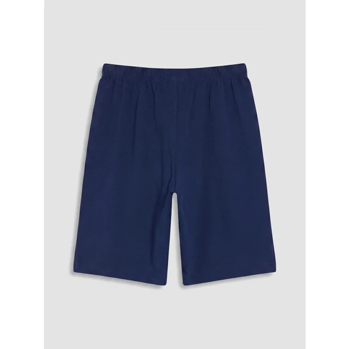LCW Kids Gri Erkek Çocuk Şortlu Pijama Takımı