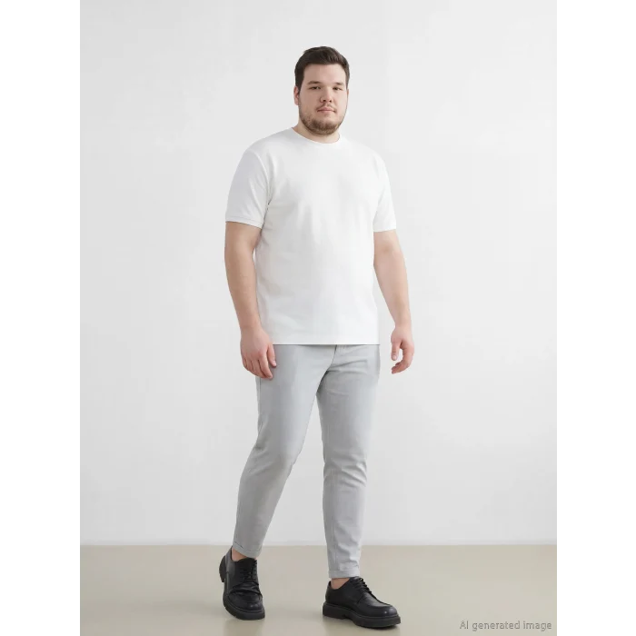 LCW Vision Gri Slim Fit Erkek Pantolon