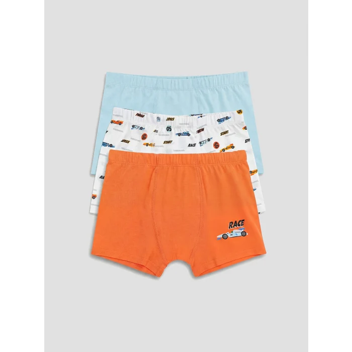 LCW Kids Beyaz Erkek Çocuk Boxer 3lü