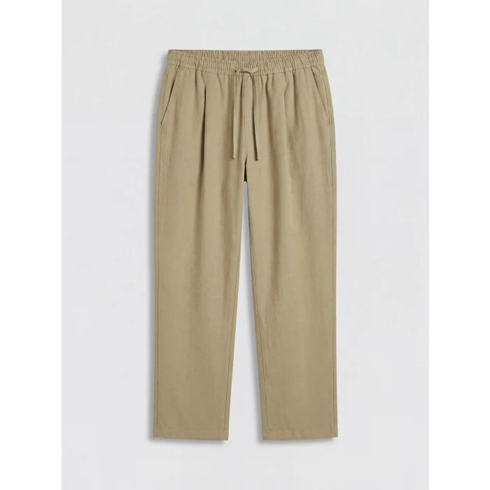 LCW Vision Bej Regular Fit Keten Görünümlü Erkek Pantolon