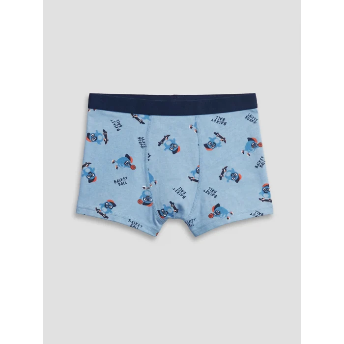 LCW Kids Mavi Erkek Çocuk Boxer 3lü Paket