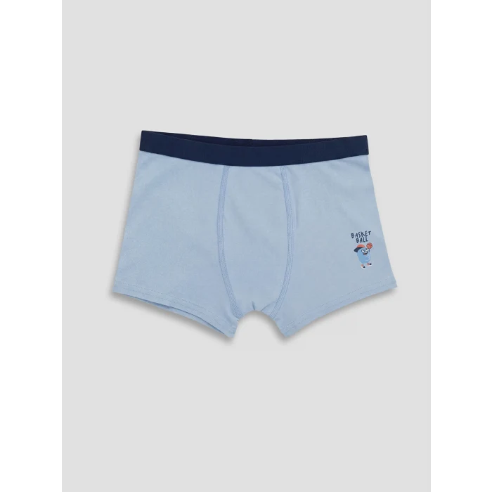 LCW Kids Mavi Erkek Çocuk Boxer 3lü Paket