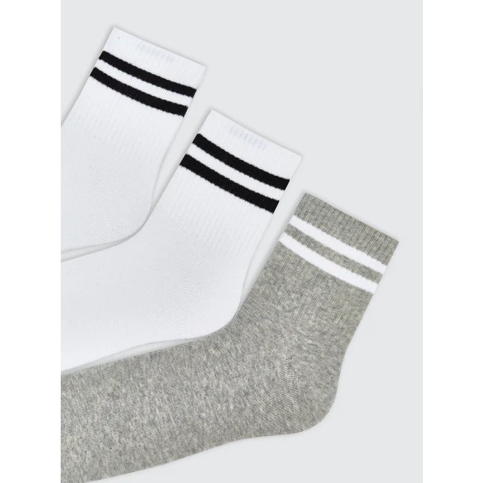 LCW ACCESSORIES Karışık Çizgili Erkek Soket Çorap 5li