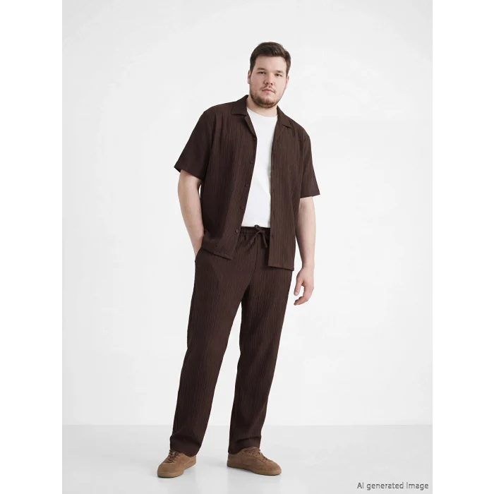 XSIDE Kahverengi Baggy Fit Erkek Pantolon