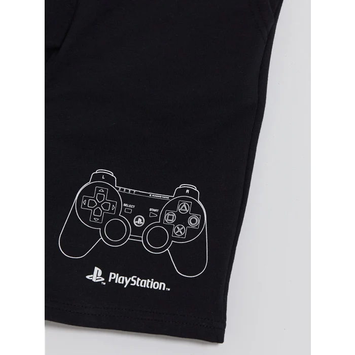LCW Kids Antrasit Erkek Çocuk PlayStation Baskılı Şort