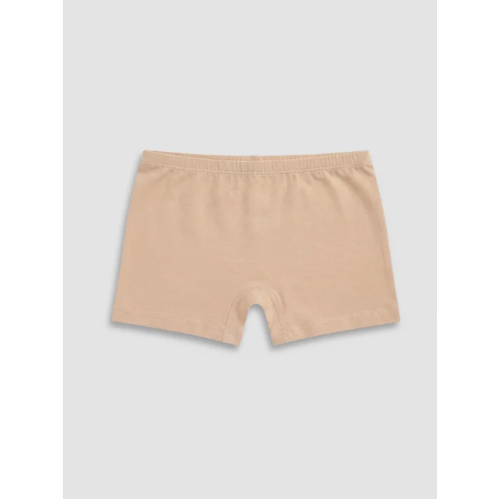 LCW Kids Ekru Baskılı Kız Çocuk Boxer 3lü