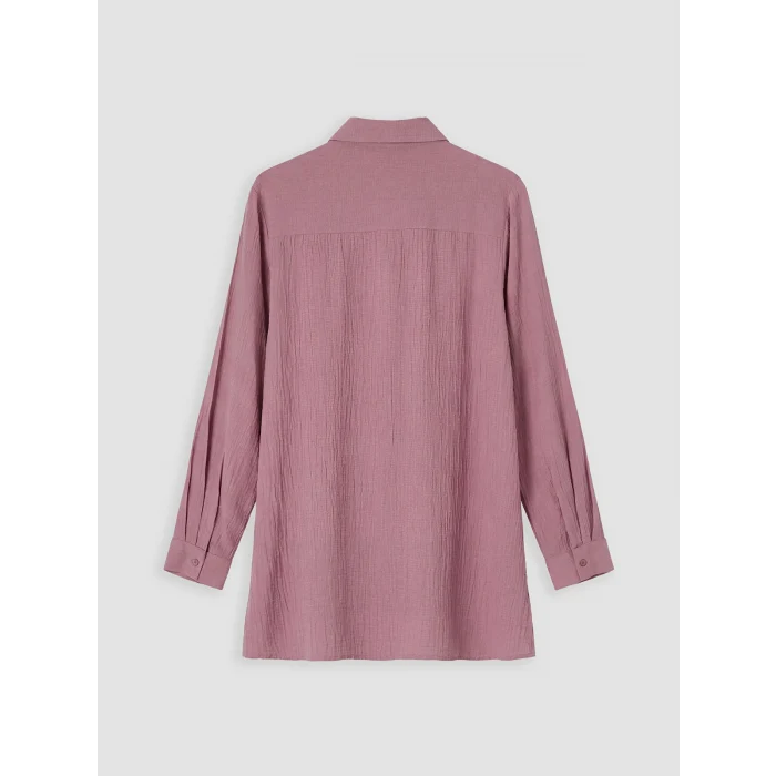 LCW EVERYDAY Pembe Dokulu Kadın Gömlek Tunik