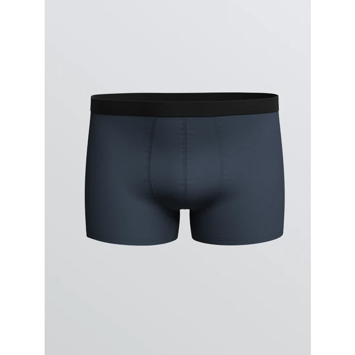 LC WAIKIKI İndigo Loose Fit Pamuklu Esnek Erkek Boxer 3lü
