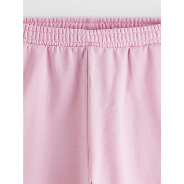 LCW Kids Pembe Beli Lastikli Kız Çocuk Şort