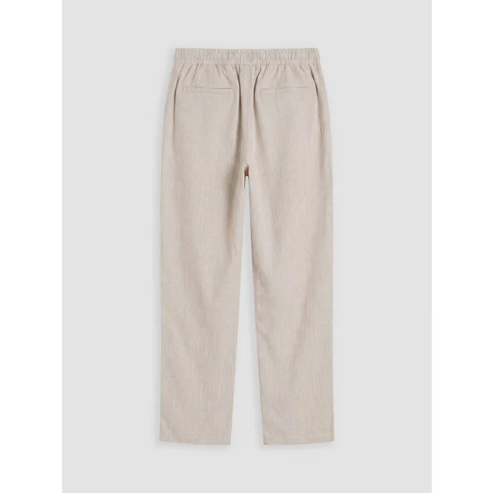 LCW Vision Bej Regular Fit Keten Karışımlı Erkek Pantolon